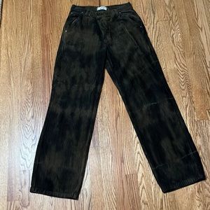 Free People Brown and Black Corduroy Pants